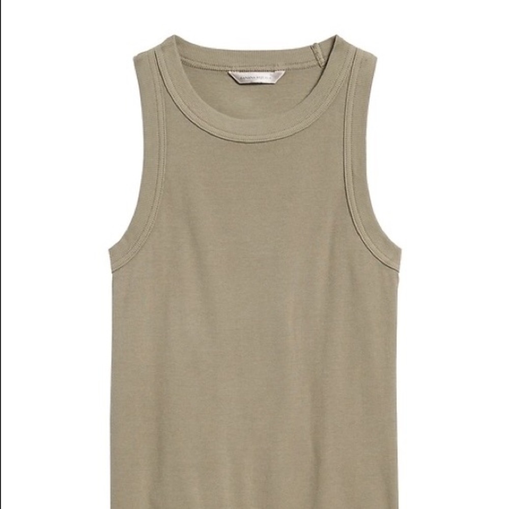 Olive Green Banana Republic Racerback Tank